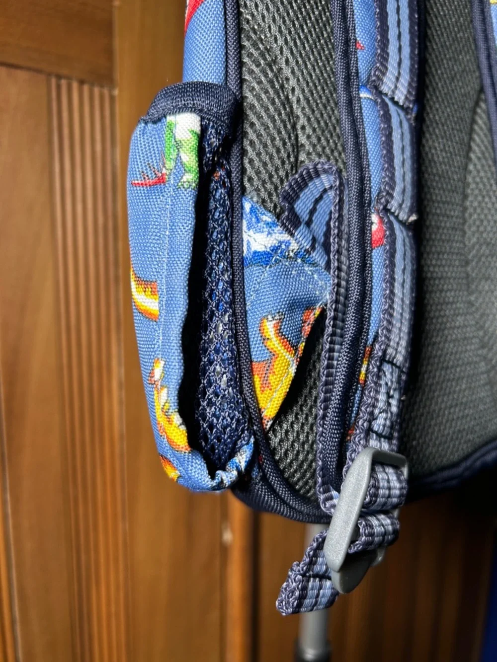 Pottery Barn Kids Personalized Kids Blue Dinosaur Backpack - Anthony - Picture 5 of 16